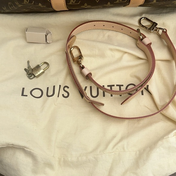 Louis Vuitton Monogram Canvas Duffel with Tan Accents - Picture 3 of 11